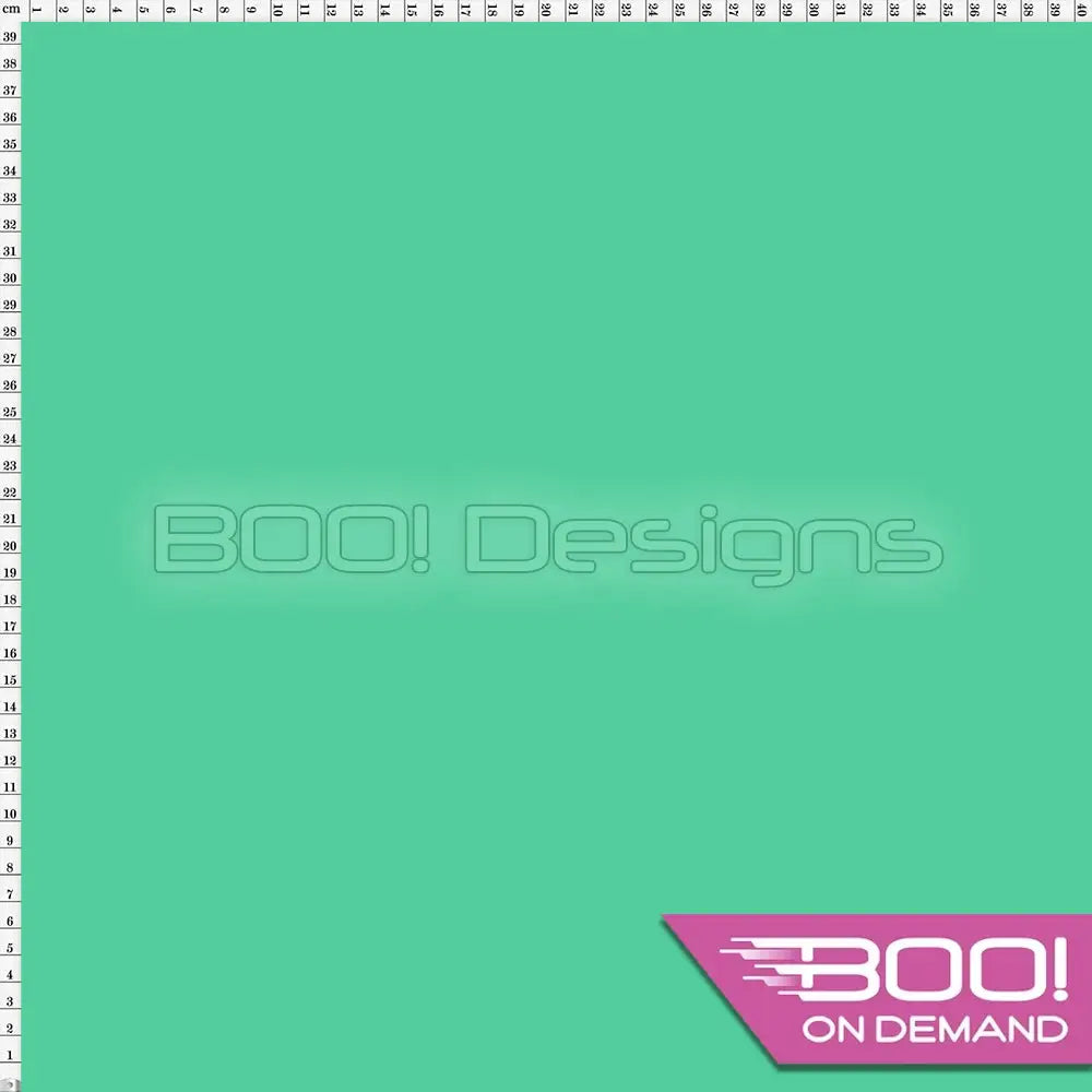 Spandex BOO35 Printed Solid Mint Fabric