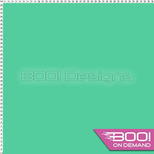 Spandex BOO35 Printed Solid Mint Fabric