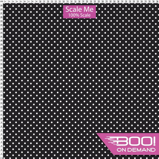 Spandex BOO35 Spots Black Fabric