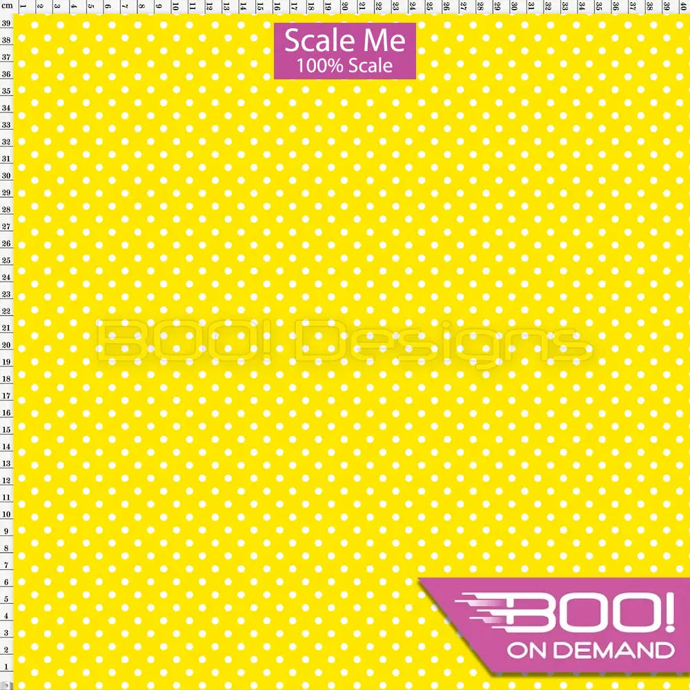 Spandex BOO35 Spots Canary Fabric