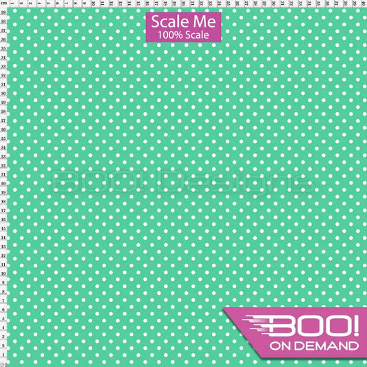 Spandex BOO35 Spots Mint Fabric