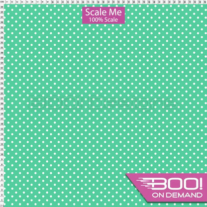 Spandex BOO35 Spots Mint Fabric