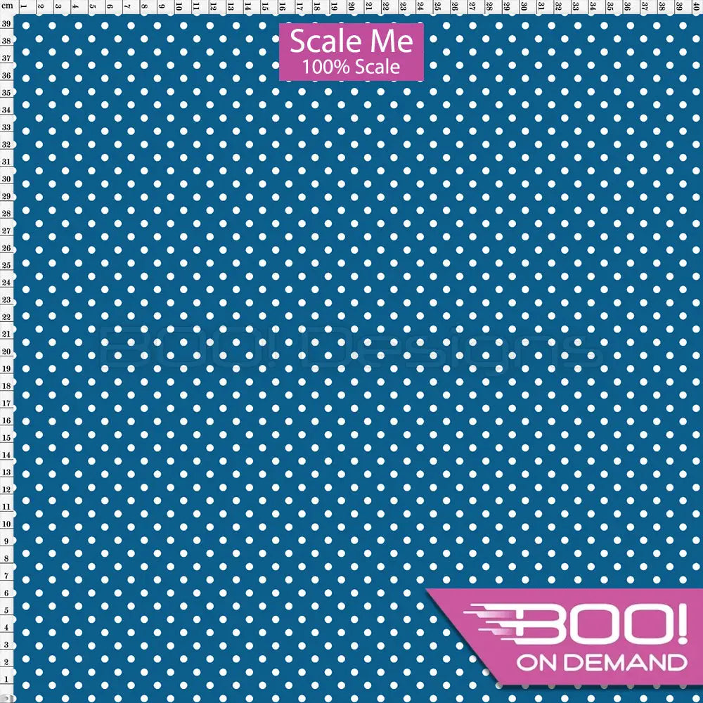 Spandex BOO35 Spots Prussian Fabric