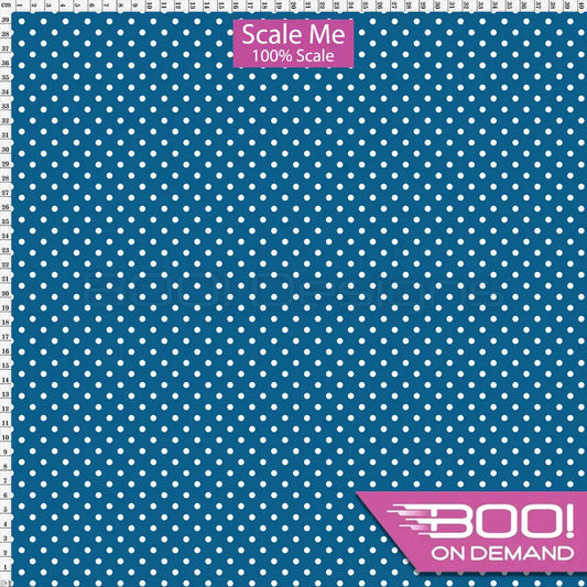 Spandex BOO35 Spots Prussian Fabric