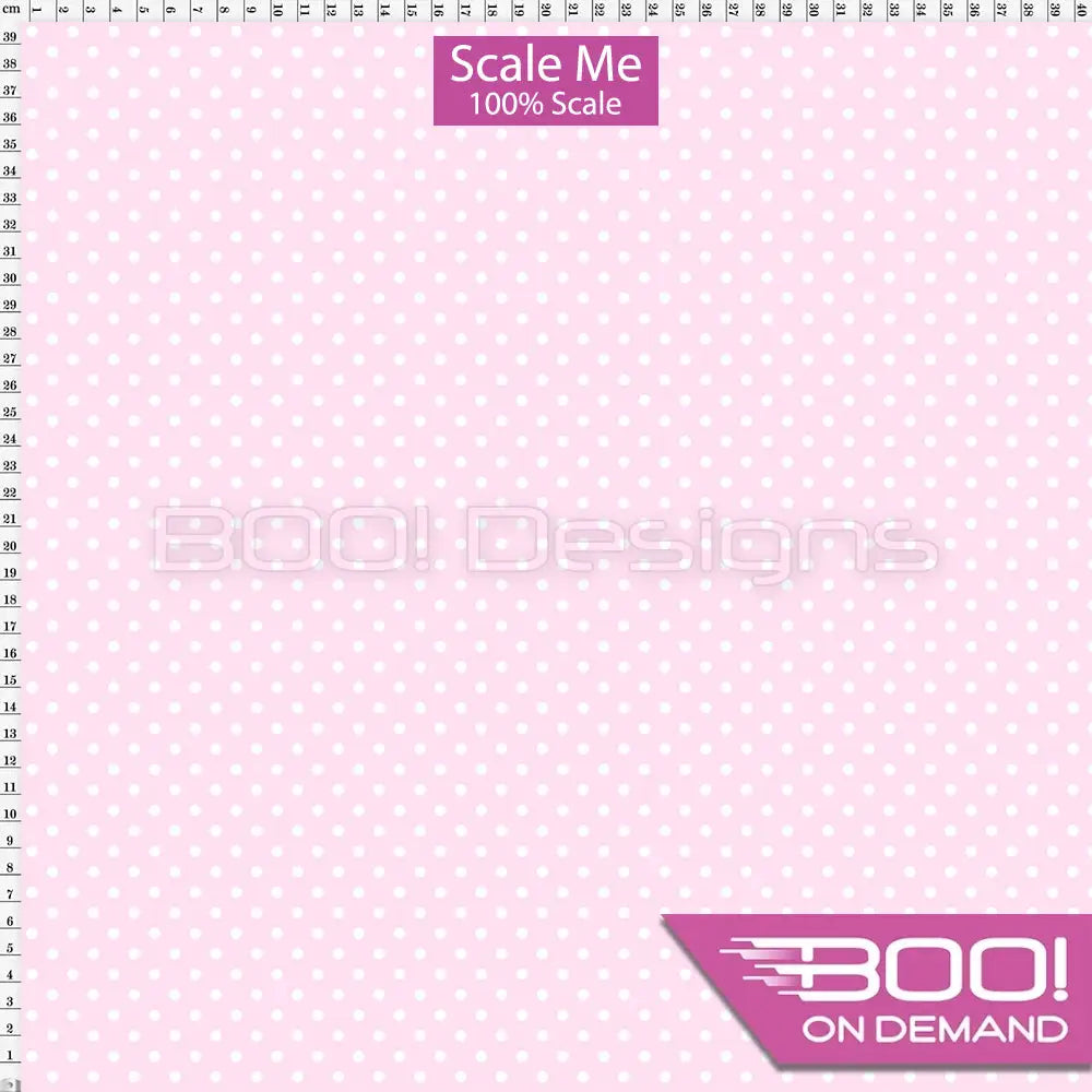 Spandex BOO35 Spots Soft Pink Fabric