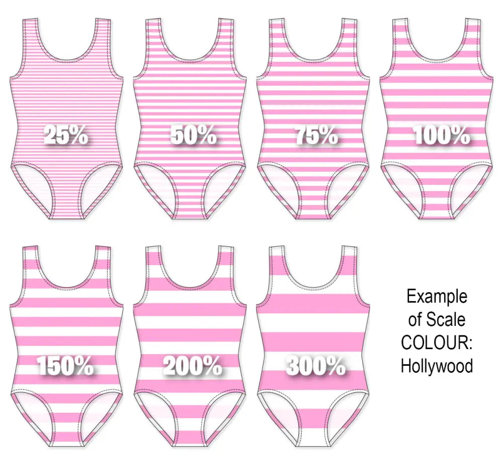 Spandex BOO35 Stripes 12mm Arctic Fabric