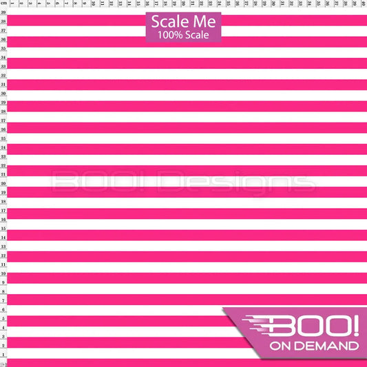 Spandex BOO35 Stripes 12mm Flamingo Fabric
