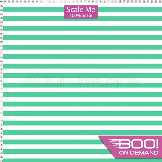 Spandex BOO35 Stripes 12mm Mint Fabric