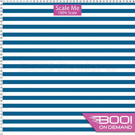 Spandex BOO35 Stripes 12mm Prussian Fabric