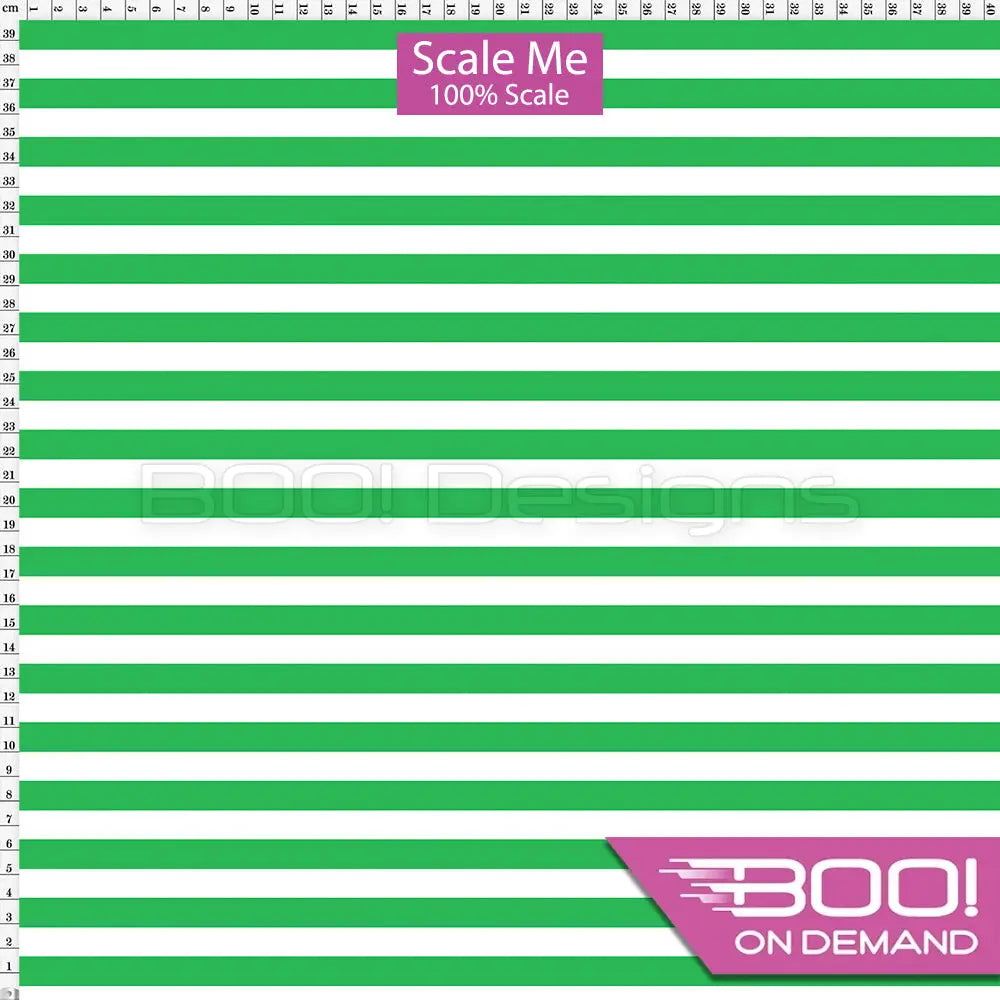 Spandex BOO35 Stripes 12mm Shamrock Fabric