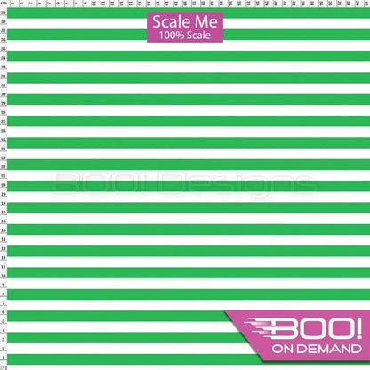 Spandex BOO35 Stripes 12mm Shamrock Fabric