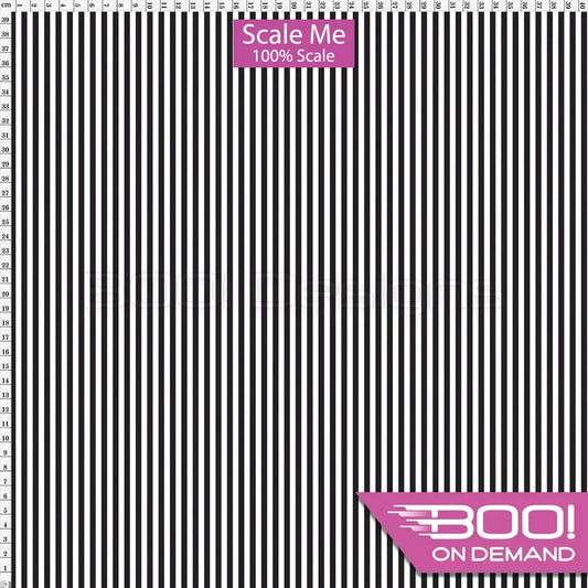 Spandex BOO35 Stripes 4mm Black Fabric