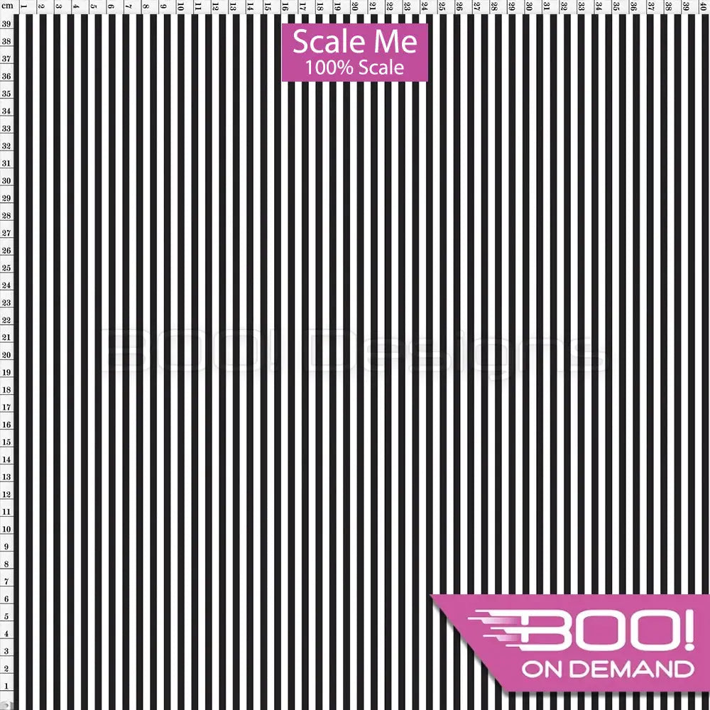 Spandex BOO35 Stripes 4mm Black Fabric