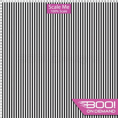 Spandex BOO35 Stripes 4mm Black Fabric