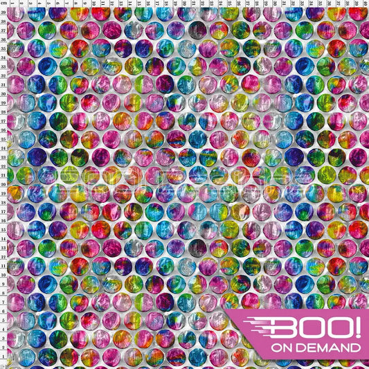 Spandex Bubble Wrap Bright Fabric