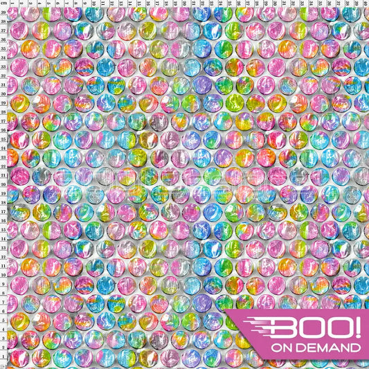 Spandex Bubble Wrap Pastel Fabric