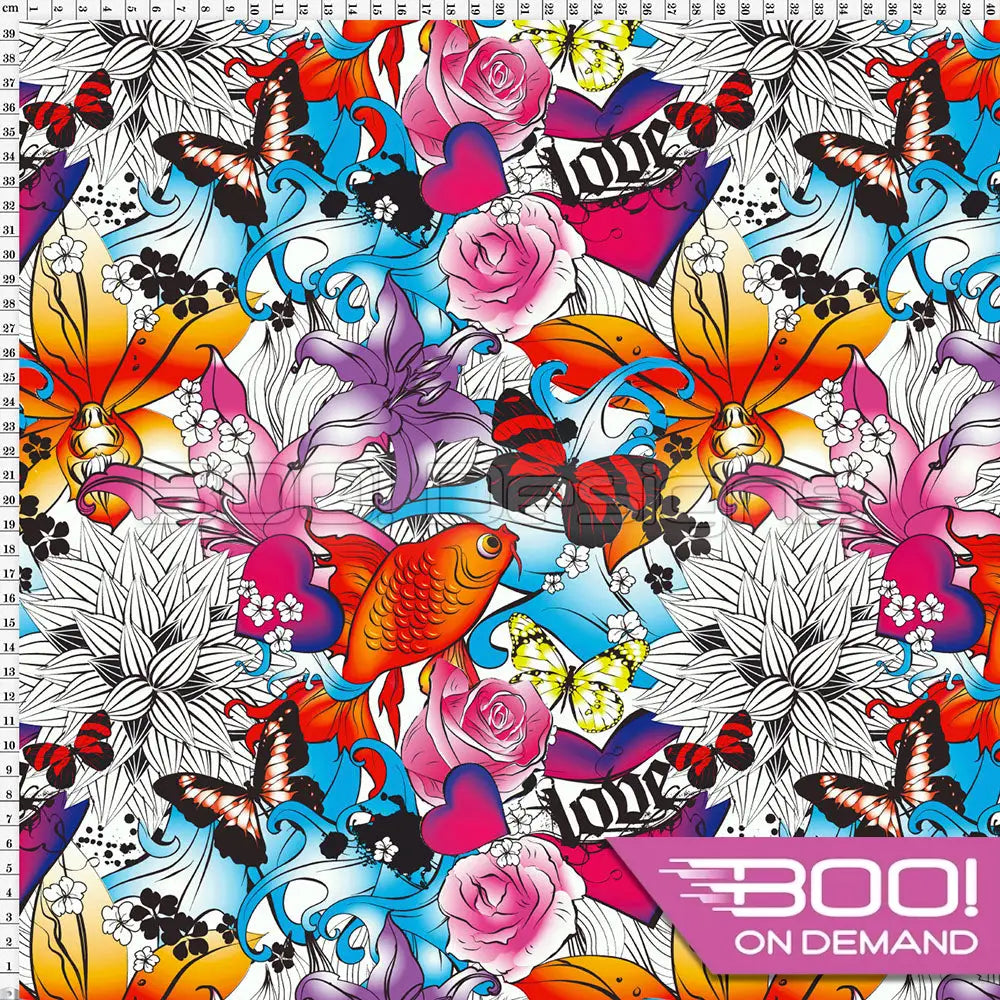 Spandex Butterfly Kisses Fabric
