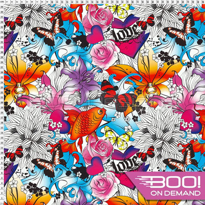 Spandex Butterfly Kisses Fabric