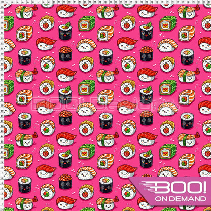 Spandex California Roll Pink Fabric