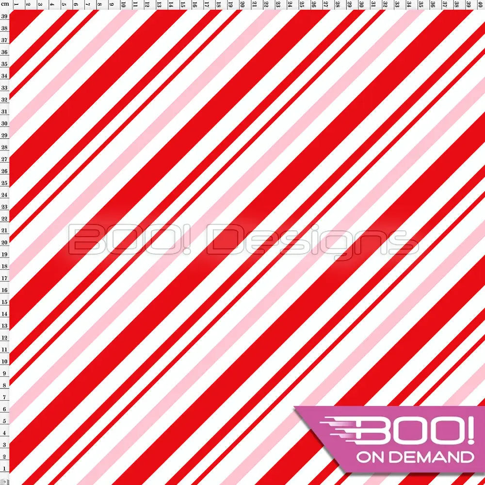 Spandex Candy Cane Stripe Fabric
