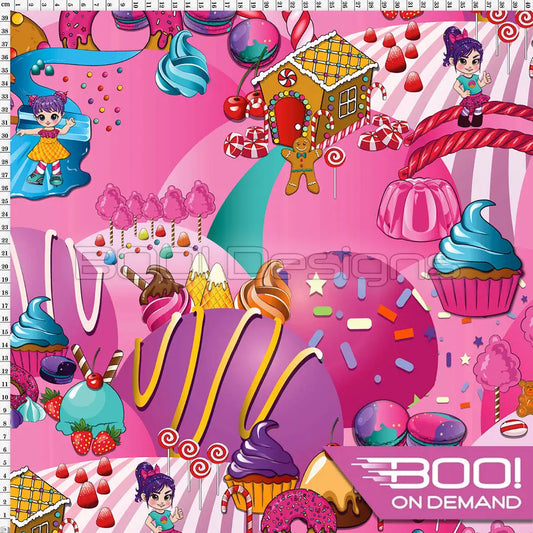 Spandex Candyland Pink Fabric