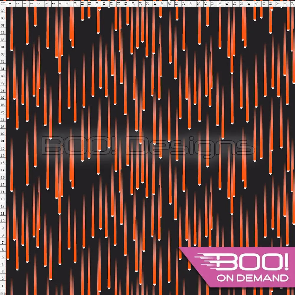 Spandex Cascade Orange Fabric