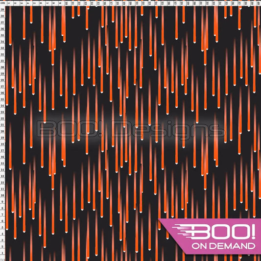 Spandex Cascade Orange Fabric