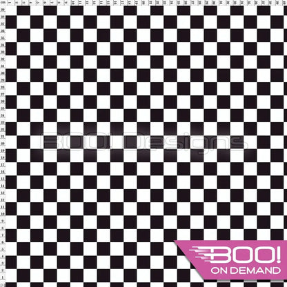 Spandex Checkers BW Fabric
