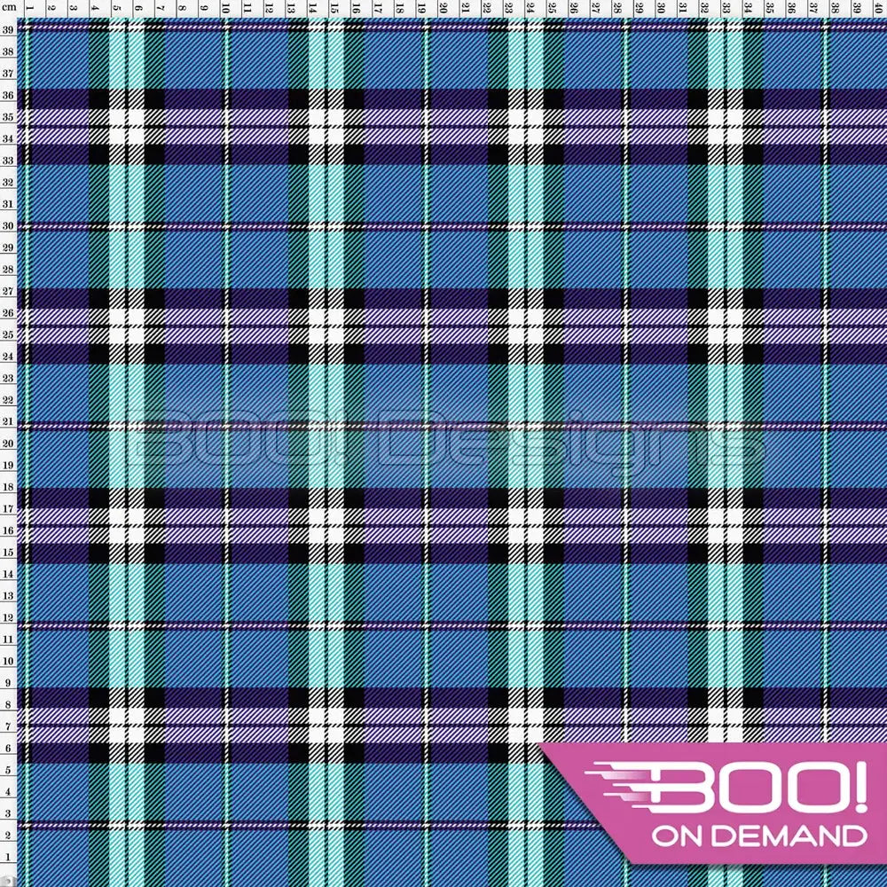 Spandex Checko Blue - Fabric
