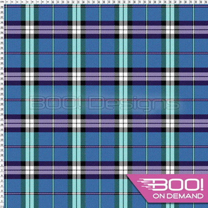 Spandex Checko Blue - Fabric
