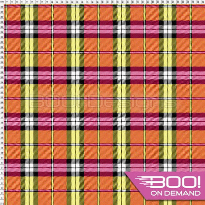 Spandex Checko Orange - Fabric