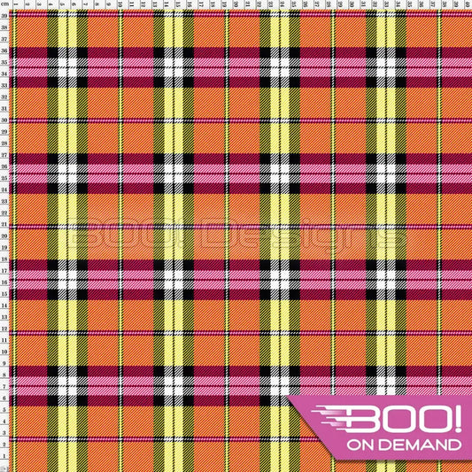 Spandex Checko Orange - Fabric