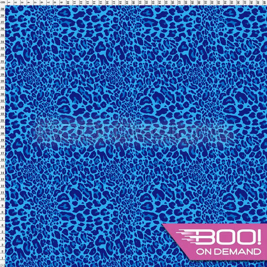Spandex Cheetah Dark Blue Fabric