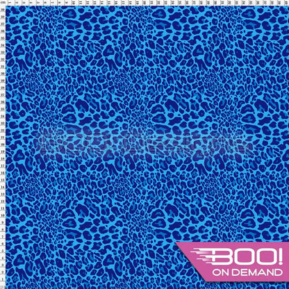 Spandex Cheetah Dark Blue Fabric