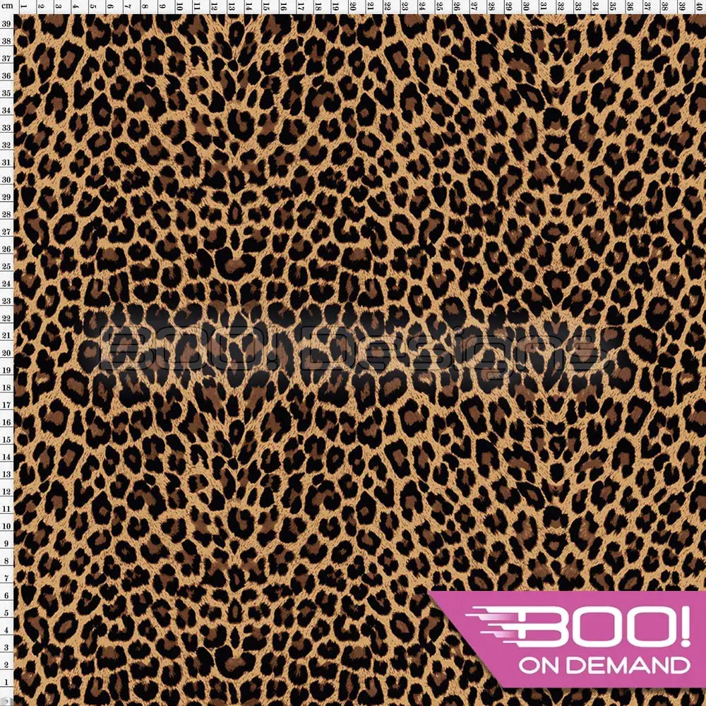 Spandex Cheetah Natural Fabric