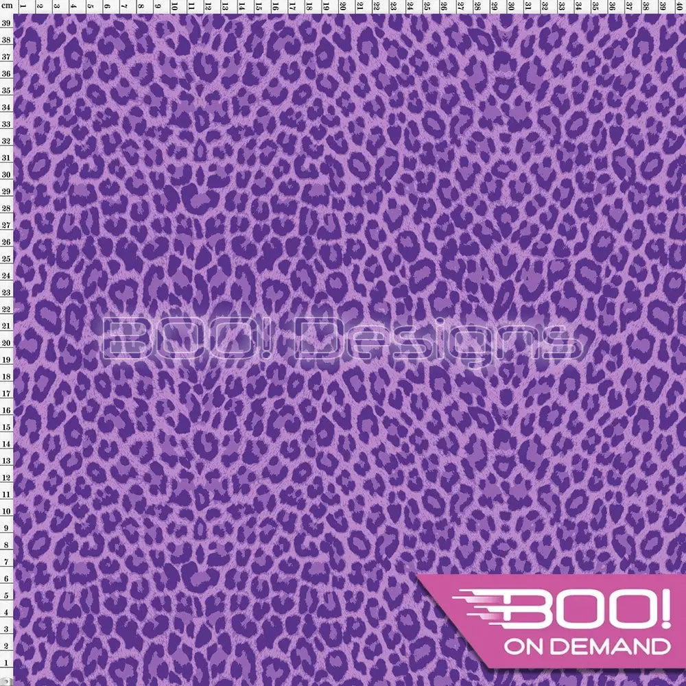 Spandex Cheetah Purple Fabric