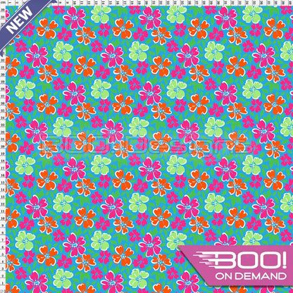 Spandex Chick Turq Fabric