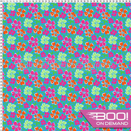 Spandex Chick Turq Fabric