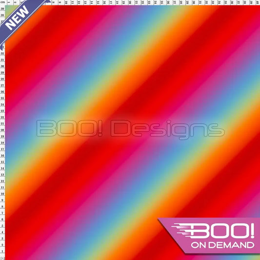 Spandex Cirrus Bias Rainbow - Fabric