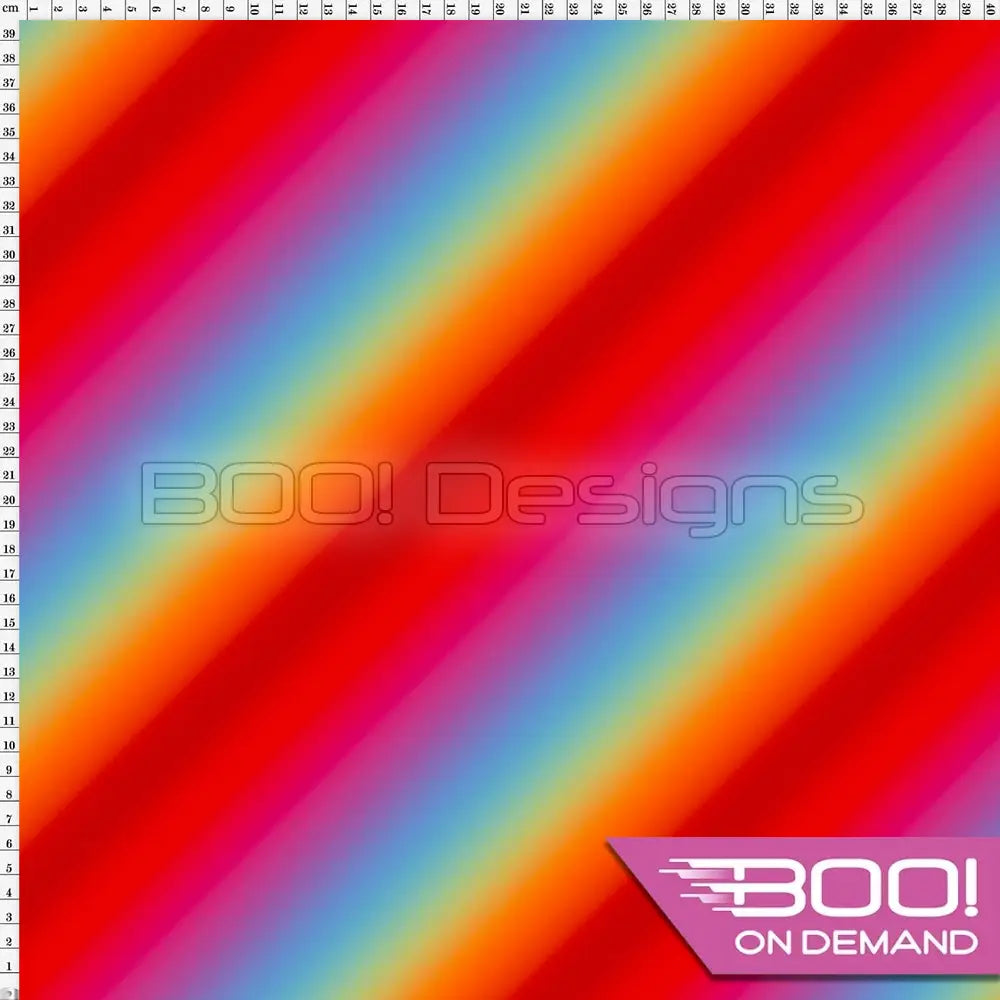 Spandex Cirrus Bias Rainbow - Fabric