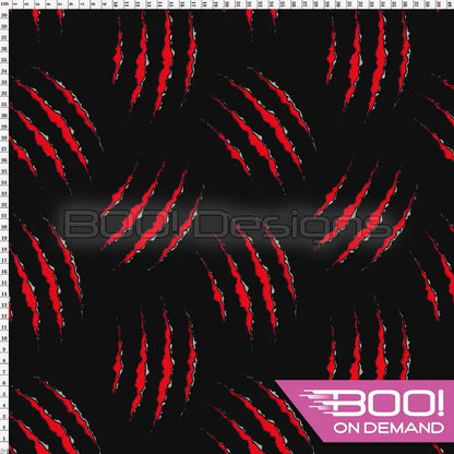 Spandex Claw Red Fabric