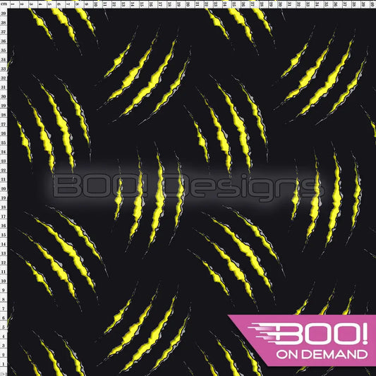 Spandex Claw Yellow Fabric