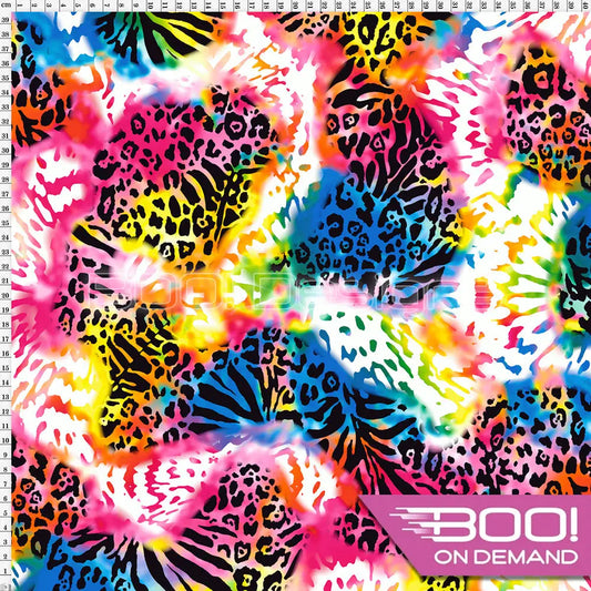 Spandex Dizzle Rainbow Fabric