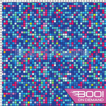 Spandex Dolly Mix Blue Fabric