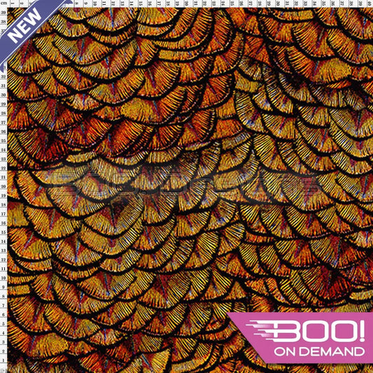 Spandex Dragon Scales Autumn - Fabric