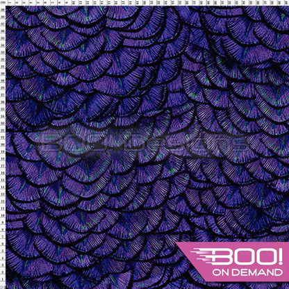 Spandex Dragon Scales Purple - Fabric