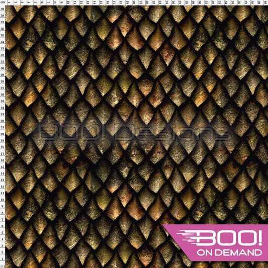 Spandex Dragon Scales Zilla - Fabric
