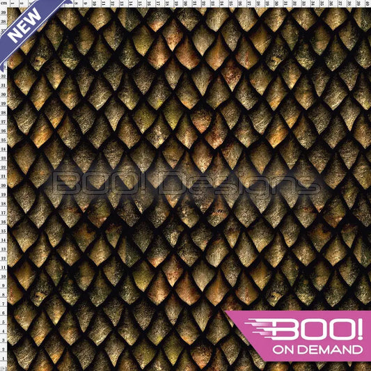 Spandex Dragon Scales Zilla - Fabric