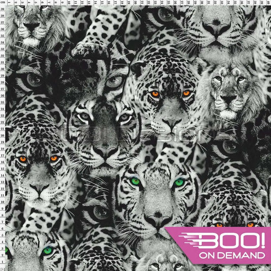 Spandex Eye of the Tiger Large Fabric