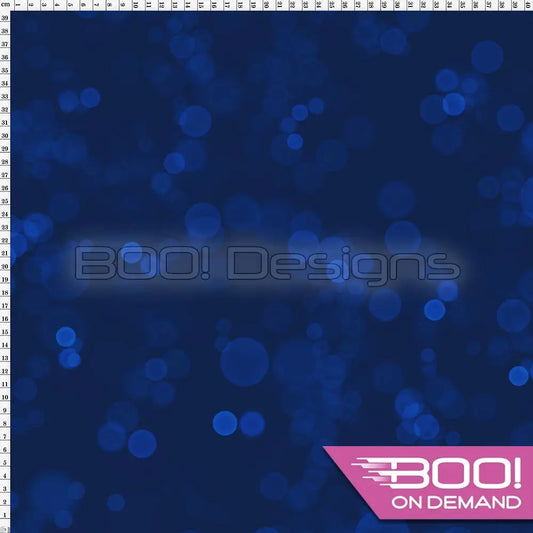 Spandex Fairy Bokeh Navy Fabric